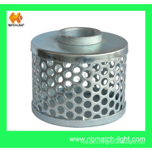 2" Zinc Plated Steel Round Hole Strainers